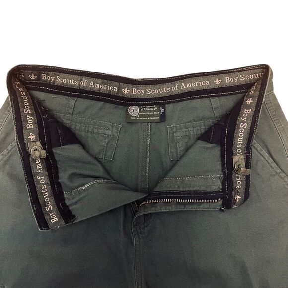 Official Boy Scout Uniform‎ Shorts Olive Green Youth Size 22 - Picture 3 of 8
